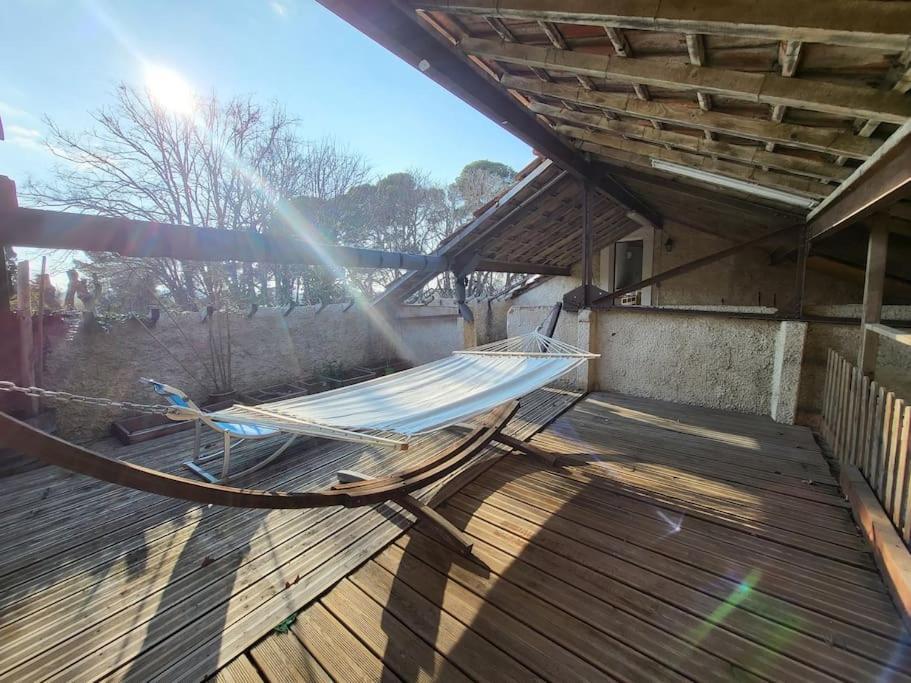 Maison 3 Chambres Avec Piscine Couverte Lespignan Экстерьер фото