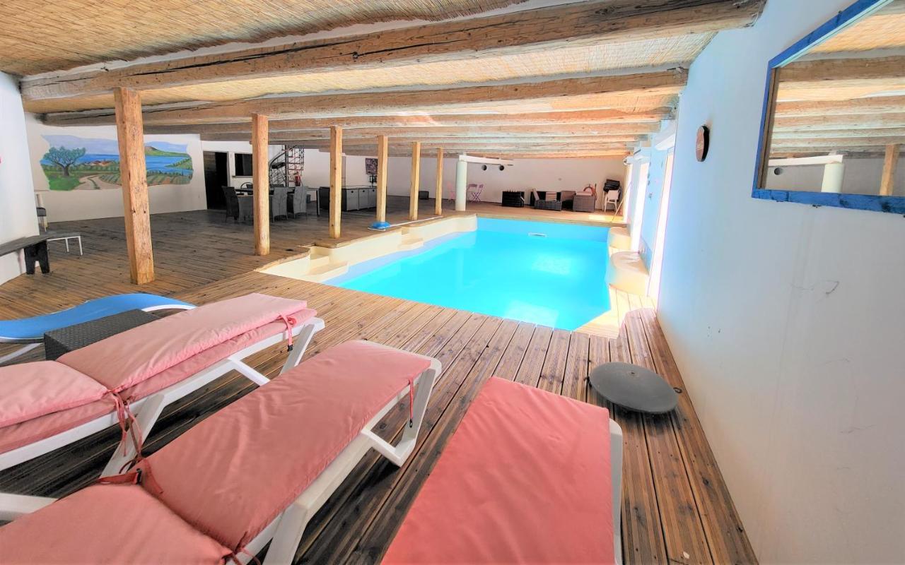 Maison 3 Chambres Avec Piscine Couverte Lespignan Экстерьер фото
